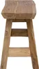 vidaXL Banc Naturel 100 x 29 x 43,5 cm Bois massif Teck Voir les images du produit 5