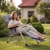 Luverno® Klappbare Gartensessel Sonnenliege mit Kissen bis Produktbild-Vorschau 3
