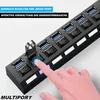 MULTIPORT USB rozbočovač 7-portový rozdeľovací adaptér Náhľad obrázku produktu 4