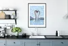 MuchoWow® Gerahmtes Poster Vögel - Schwan - Wasser - Liebe Produktbild-Vorschau 4