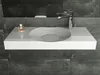 Lavabo da appoggio a parete BS6059 in fusione di marmo - Anteprima dell’immagine prodotto 2