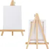 Belle Vous Mini Leinwand mit Holz Bildhalterung Ständer Produktbild-Vorschau 4