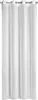 A white curtain hanging from a rod. Produktbild-Vorschau