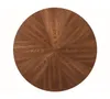 A top-down view of a round wooden table with a starburst pattern. Anteprima dell’immagine prodotto