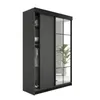 KIER FURNITURE Schiebegarderobe mit Spiegel, Graphit - Produktbild-Vorschau 2