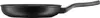A side view of a black frying pan with a black handle, isolated on a white background. Produktbild-Vorschau
