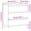 VidaXL 827172, Biały, Żelazo, Drewno, 600 mm, 350 mm, 700 Podgląd zdjęcia produktu 8