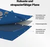 Wiltec wetterfeste Abdeckplane blau, wasserfeste Plane mit Produktbild-Vorschau 5