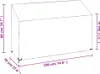 vidaXL Obal na záhradnú lavicu s 8 očkami 190x70x70/88 cm Náhľad obrázku produktu 7