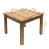 2.05 Tisch SOLO 50x50 cm aus Teak - Beistelltisch viereckig Produktbild-Vorschau 2