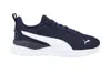 A single navy blue Puma sneaker with a white stripe and sole, shown from the side on a white background. Produktbild-Vorschau