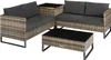 A sectional outdoor furniture set with a coffee table, on a white background. Náhled obrázku produktu