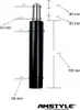 Gasdruckfeder Bürostuhl GASDRUCKDÄMPFER GASFEDER 195mm / Produktbild-Vorschau 1