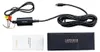 A hardware kit for a dashcam, including cables and a manual, laid out on a white background. Produktbild-Vorschau