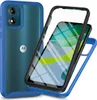 A blue phone case is shown with a phone inside, highlighting its protective features. Produktbild-Vorschau