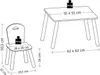 KESPER® Kindertisch mit 2 Stühlen grau – Kinder-Sitzgruppe Produktbild-Vorschau 7