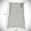 GrillX Chain Mail Scrubber - 22 x 15 cm - Edelstahl Produktbild-Vorschau 2