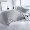 Bettwäsche Baumwolle Satin Damast 200x220 cm Grau Set Produktbild-Vorschau 2