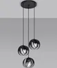 Lampa wisząca TULOS czarna 3xE27x15W metal wym:117x30x30cm Podgląd zdjęcia produktu 10