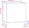 vidaXL Fioriera con gambe Rusty 42x40x43 cm Acciaio Corten Anteprima dell’immagine prodotto 5
