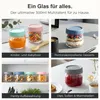 Gläserne Joghurtbecher 300 ml, 4er-Set für Overnight Oats Produktbild-Vorschau