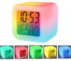 Wecker Uhr leuchtend Kameleon LED-Würfel, mit Thermometer Produktbild-Vorschau 2