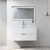 Waschtisch mit Unterschrank 100cm RIVA Badmöbel Set Weiß Produktbild-Vorschau 4