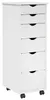 vidaXL Rollschrank 34 x 39 x 93,5 cm Massivholz Kiefer Weiß Produktbild-Vorschau 1