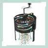Setaccio da giardino Relaxdays, manovella, Ø 40 cm, terra, Anteprima dell’immagine prodotto 5