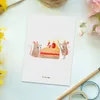 Mr. & Mrs. Panda Postkarte 40. Geburtstag Mäuse Kuchen - Produktbild-Vorschau 2