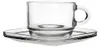 Glastasse Tasse Kaffeetasse Teetasse mit Untertasse aus Produktbild-Vorschau 6