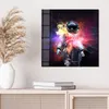 DEQORI Glasbild Echtglas 50x50 cm 'Kosmonaut in Farbknall' Produktbild-Vorschau 4
