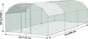 TRMLBE Poulailler 3x6 m Poules Enclos arc toit Acier Voir les images du produit 2