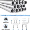 YUENFONG Duschstuhl mit Rückenlehne und Armlehne, Produktbild-Vorschau 4