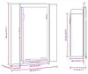 vidaXL LED zrcadlová skříňka kouřový dub 40x12x45 cm Náhled obrázku produktu 7