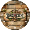 Wanduhr im Biergarten-Stil aus MDF, Ø 26,5 cm, mit U.T.S. Produktbild-Vorschau 1