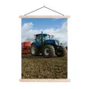 MuchoWow® Textilposter Traktor - Blau - Landleben - Wolken Produktbild-Vorschau 1