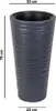 Dlouhý vysoký béžový květináč, průměr 70 cm, pro vnitřní i Náhled obrázku produktu 3