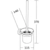 Mexen Tiber szczotka toaletowa, chrom - 7050550-00 Podgląd zdjęcia produktu 2