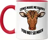 Cows Make Me Happy You Not So Much Tasse Rot Kuh-Fans Produktbild-Vorschau 1