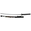 Katana decorativa in bambù, nera, con incisione del drago, Anteprima dell’immagine prodotto 3