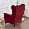 2-dílný kryt křídla židle, křídlo židle Velvet Slipcovers Náhled obrázku produktu 4