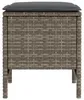 vidaXL Tabourets de jardin, lot de 2, gris et gris foncé, Voir les images du produit 5
