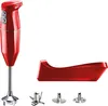 A red Bamix cordless immersion blender and its accessories are displayed against a white background. Podgląd zdjęcia produktu