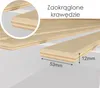 Close-up of wooden slats with dimensions indicated. Produktbild-Vorschau