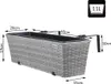 4x Bac à fleurs 11 litres support de montage intérieur Voir les images du produit 4