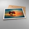 Gerahmtes Poster - Rahmen in heller Eiche - See Natur Nacht Produktbild-Vorschau 3