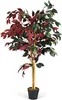 COSTWAY pianta artificiale 120cm, albero artificiale per Anteprima dell’immagine prodotto 1