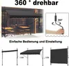 LARS360 Dunkelgrau 250cm Klemmmarkise Balkonmarkise mit Produktbild-Vorschau 15