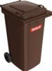 Müllgroßbehälter 240l HDPE braun fahrbar,n.EN 840 SULO Produktbild-Vorschau 1